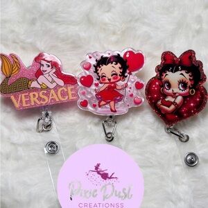 Cartoon character badge reels